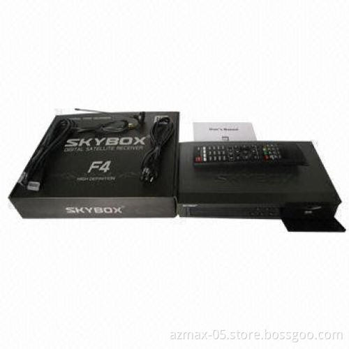 Skybox F4 Original DVB-S2 Satellite Receiver, Supports GPRS, Wi-Fi, YouTube, CCCAM